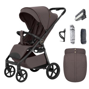 CARRELLO BRAVO CARBON 2.0 | Lekki wózek spacerowy | Mineral Brown