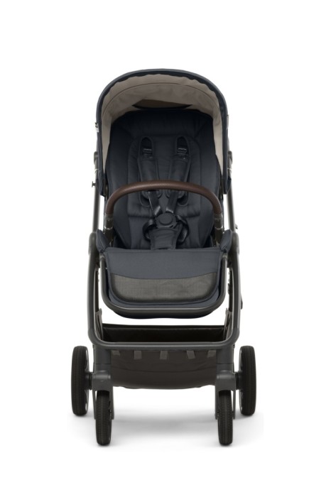 wózek spacerowy - mast m.7 - kolor dark grey - siedzisko przodem do kierunku jazdy - widok od przodu