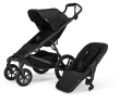 dwukierunkowe siedzisko spacerowe - do wózka thule urban glide 3 i 4 - kolor czarny - obok klasycznego wózka spacerowego urban glide 4