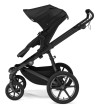dwukierunkowe siedzisko spacerowe - do wózka thule urban glide 3 i 4 - kolor czarny - mocowanie przodem do kierunku jazdy - widok od boku