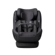 AXKID MINIKID CORE - kolor Arctic Mist Grey widok od frontu na siedzisko z wyciągniętym zagłówkiem