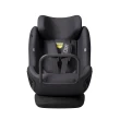 AXKID MINIKID CORE - kolor Arctic Mist Grey widok od frontu na siedzisko z wyciągniętym zagłówkiem