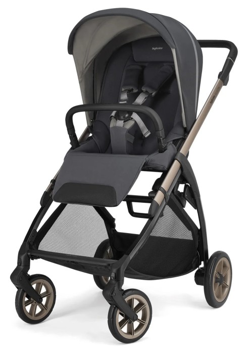 inglesina electa - wózek dziecięcy 2w1 - wersja z siedziskiem spacerowym - kolor garage grey (szary)