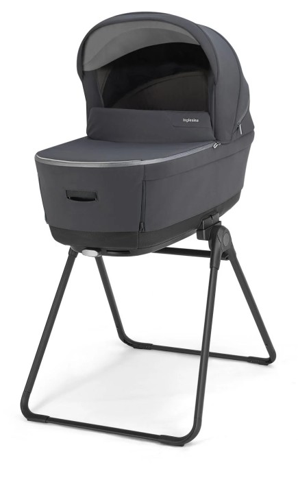 inglesina electa - wózek dziecięcy 2w1 - gondola ze stojakiem (funkcja łóżeczka) - kolor garage grey (szary)