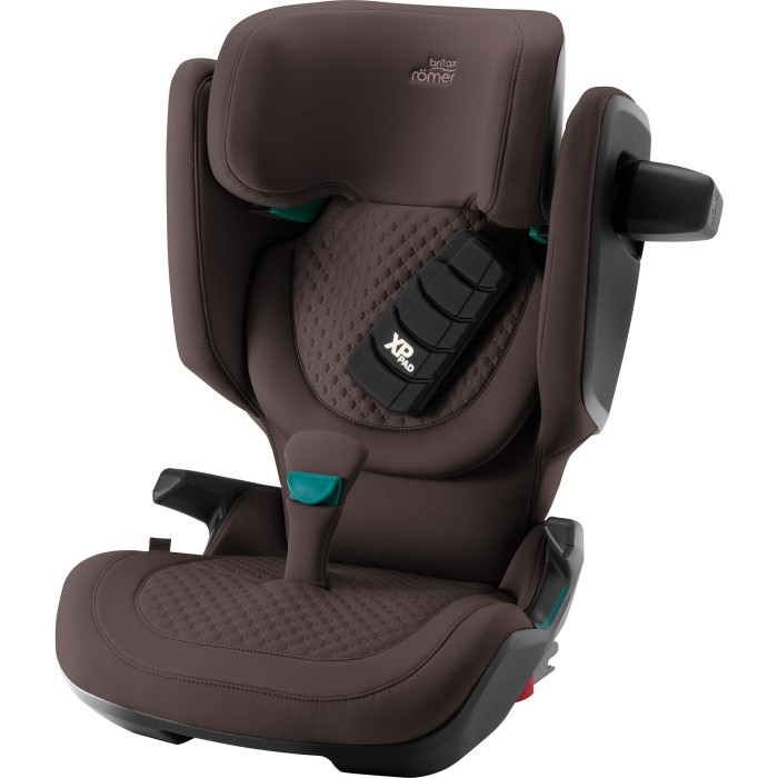 fotelik samochodowy 100-150 cm - britax romer kidfix pro - tapicerka lux - kolor chocolate - widok pod skosem