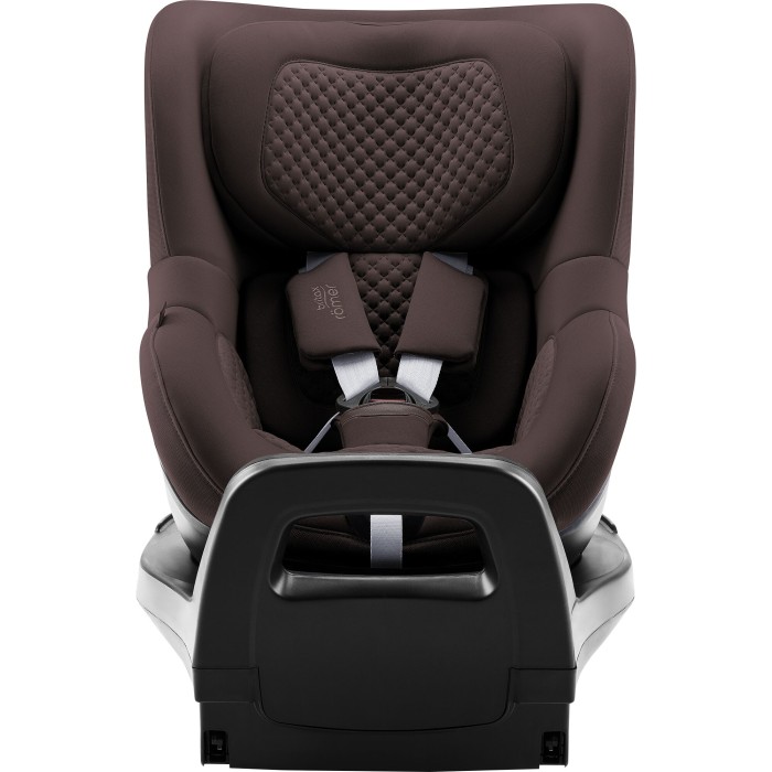 fotelik obrotowy 61-105 cm - britax römer dualfix pro m - tapicerka lux - kolor chocolate -  tyłem do kierunku jazdy