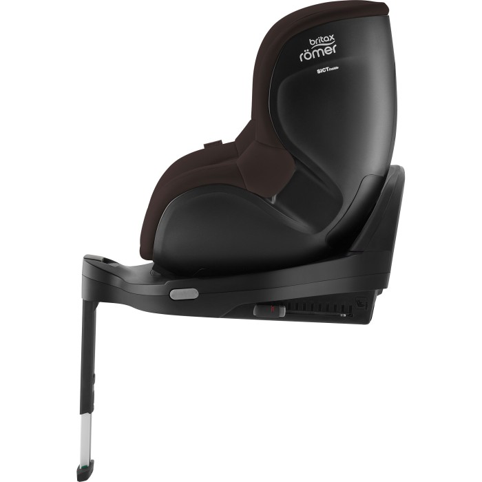 fotelik obrotowy 61-105 cm - britax römer dualfix pro m - tapicerka lux - kolor chocolate - przodem do kierunku jazdy