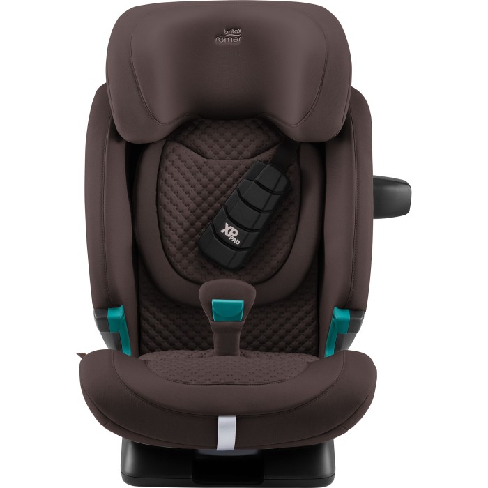 Britax Römer Advansafix Pro - fotelik dla dzieci 76-150 cm - tapicerka lux - kolor chocolate - wersja z zapinaniem dziecka pasem samochodowym
