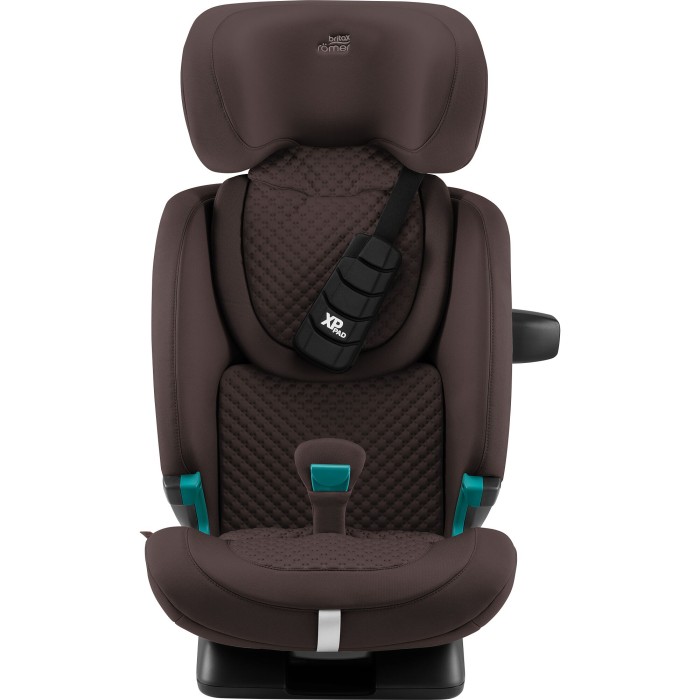 Britax Römer Advansafix Pro - fotelik dla dzieci 76-150 cm - tapicerka lux - kolor chocolate - wersja z zapinaniem dziecka pasem samochodowym - najwyższa pozycja zagłówka