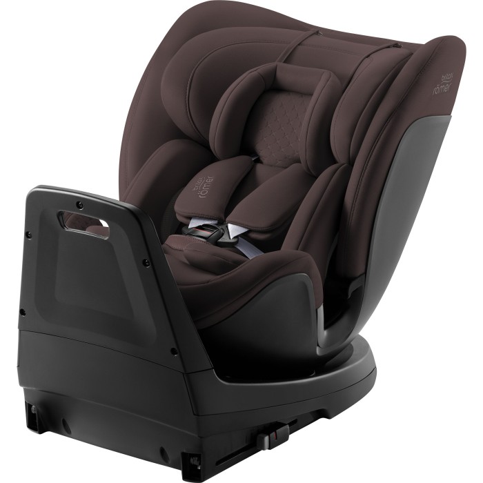britax römer swivel-grow max air - fotelik obrotowy z wentylacją - tapicerka lux - kolor chocolate - wkładka noworodkowa - tyłem do kierunku jazdy