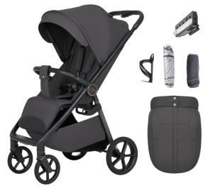 CARRELLO BRAVO CARBON CRL-5530 | Lekki wózek spacerowy | Lumber Grey
