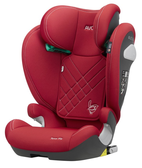 AVOVA SORA-FIX Fotelik dla starszaka 100-150 cm | Maple Red
