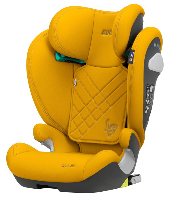 AVOVA SORA-FIX Fotelik dla starszaka 100-150 cm | Beach Yellow