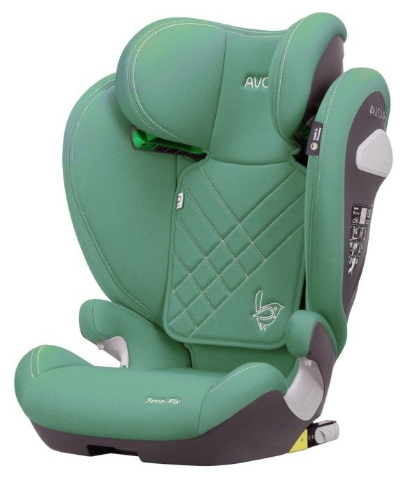 AVOVA SORA-FIX Fotelik dla starszaka 100-150 cm | Lime Green