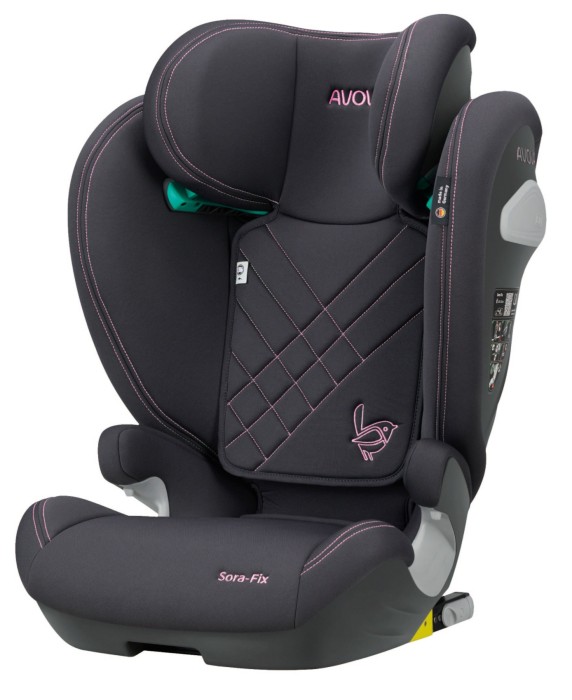 AVOVA SORA-FIX Fotelik dla starszaka 100-150 cm | Koala Pink