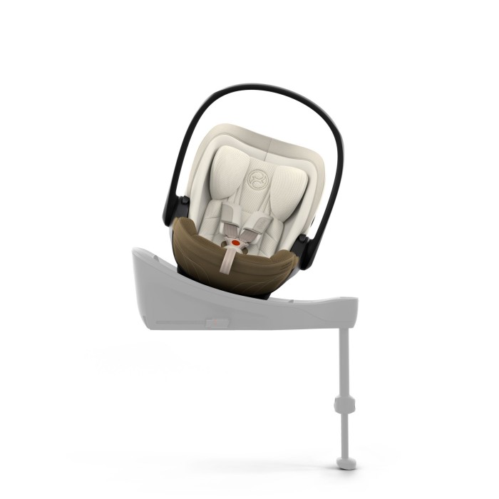 Cybex Cloud S + baza ISOFIX Base S - fotelik dla noworodka | Jade Green Style