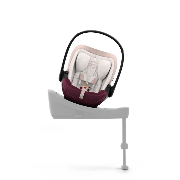 Cybex Cloud S + baza ISOFIX Base S - fotelik dla noworodka | Quartz Pink Style