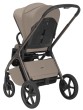 wózek dziecięcy 2w1 - carrello vector f - kolor flannel beige - wersja spacerowa - widok od tyłu - regulacja wysokości budki